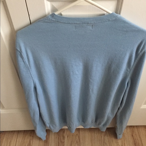 Banana Republic Light Blue Men XL Cashmere Sweater - Picture 2 of 6